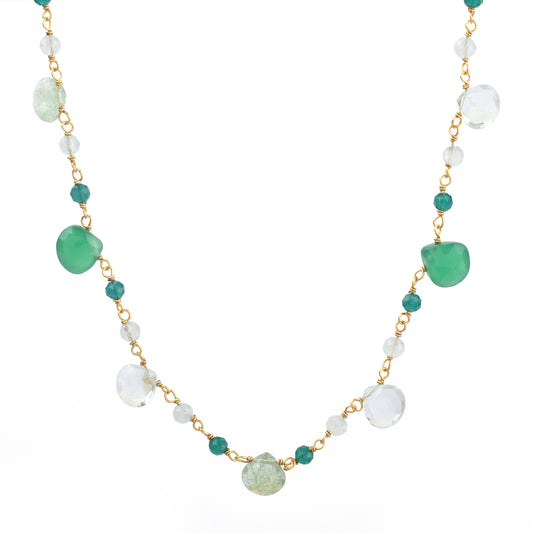 CEECEE NECKLACE | MULTI GREEN