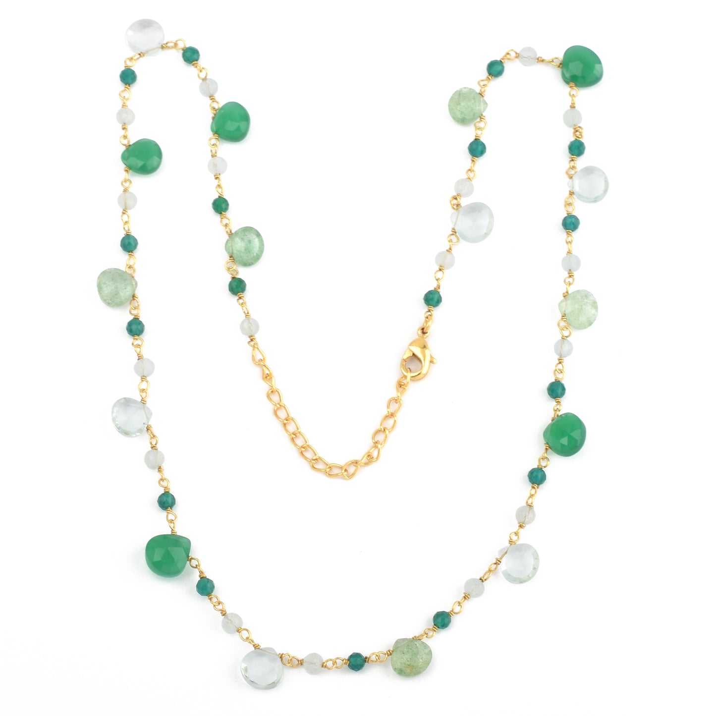 CEECEE NECKLACE | MULTI GREEN