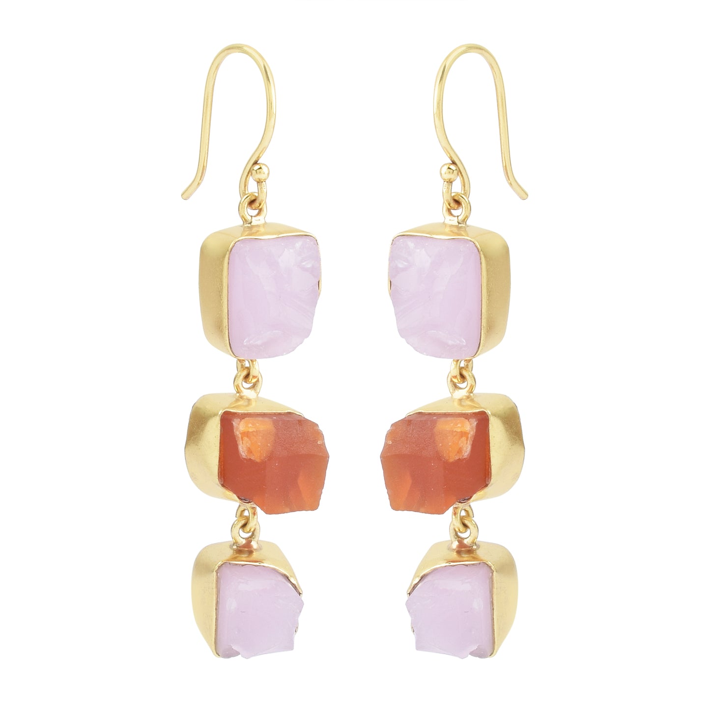 FREYA EARRINGS | CARNELIAN & ROSE