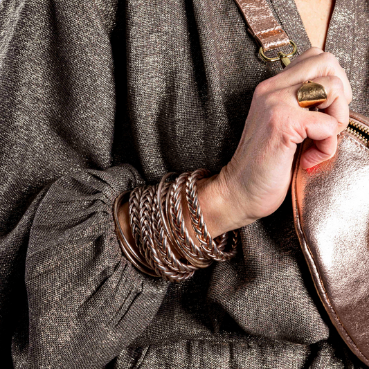 BUDDHIST BANGLE | BRAID | CHAMPAGNE