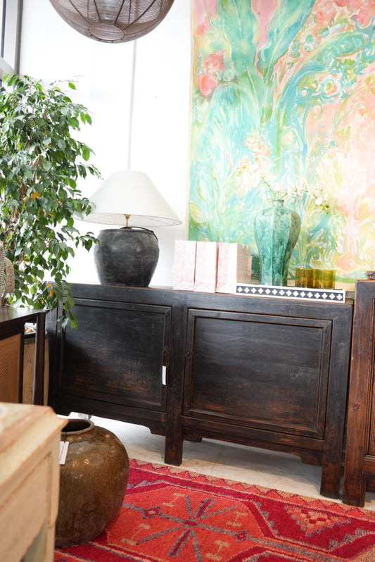 Havelock North - Antique Pine Two-Door Cabinet | Annabelle's Design Store NZ