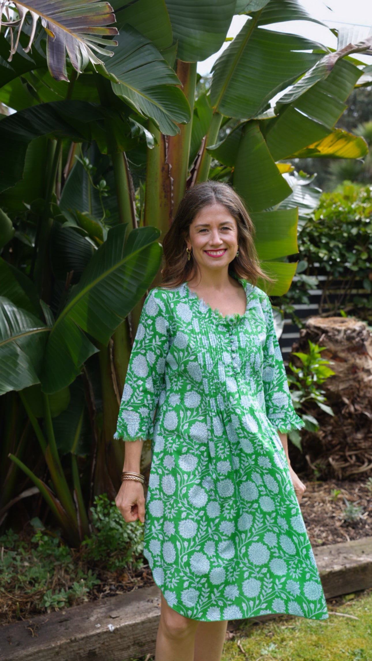 SIENNA MID DRESS | GREEN