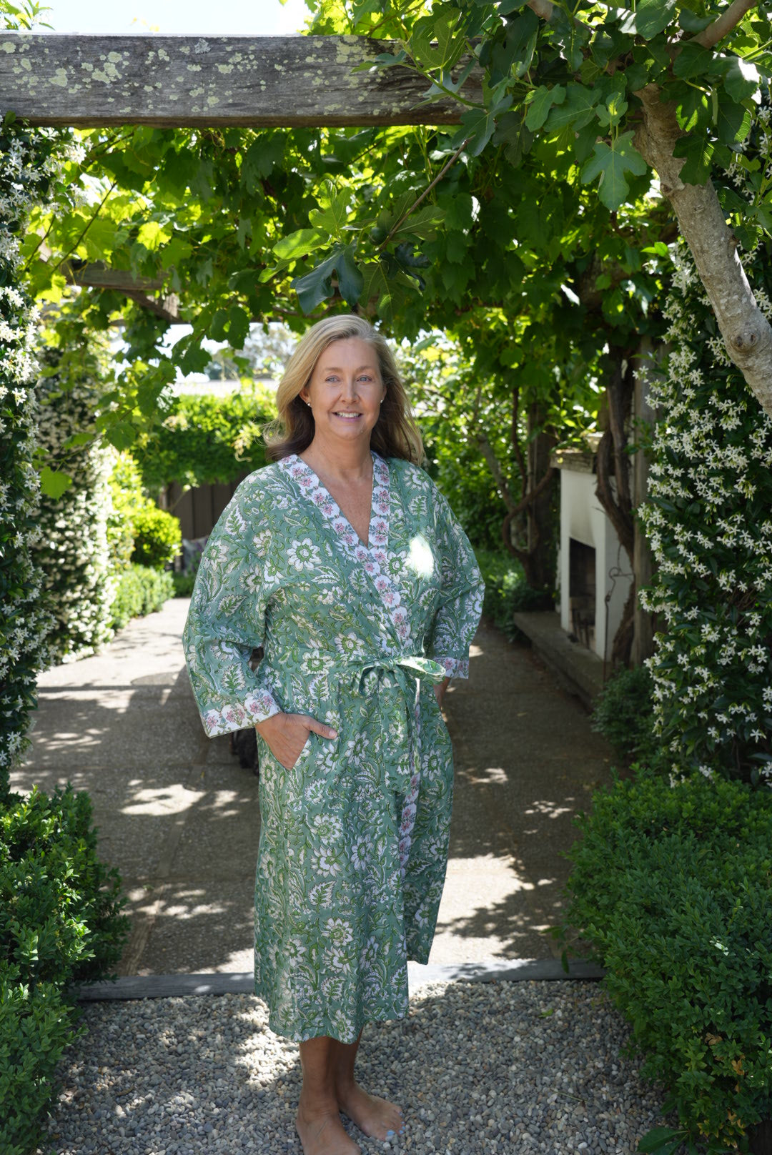 COTTON BLOCK PRINT KIMONO | MEADOW BLOOM