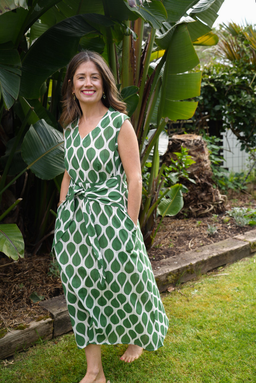 LILY DRESS | GREEN LEAF