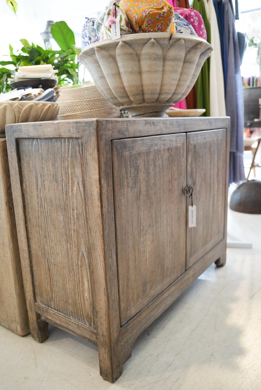 Havelock North - Antique Pine Two-Door Cabinet | Annabelle's Design Store NZ