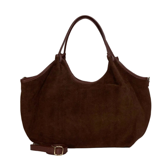 HECTOR Suede Bag | Brown Large