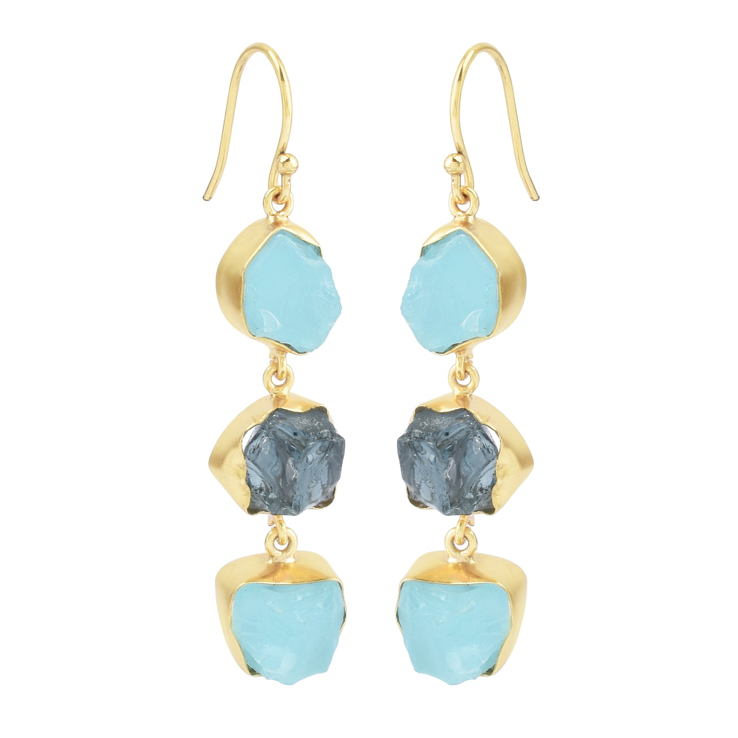 FREYA EARRINGS | AQUA & LONDON BLUE