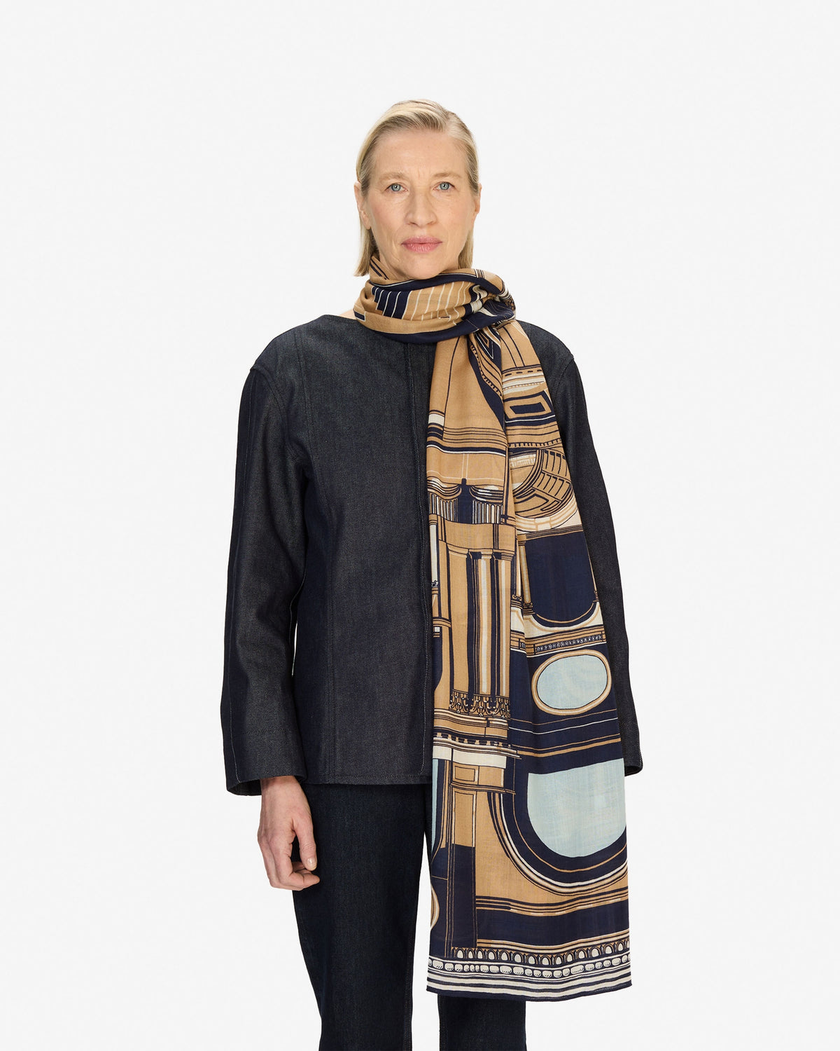 ARCHITECTURE Scarf- BLUE by Inouï Edition