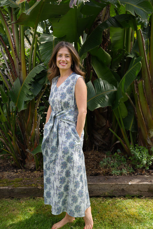 LILY DRESS | GREY STRIPE