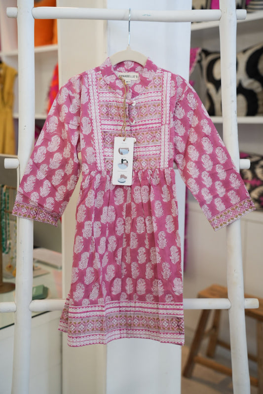 CEECEE DRESS | KIDS | PINK FLORAL
