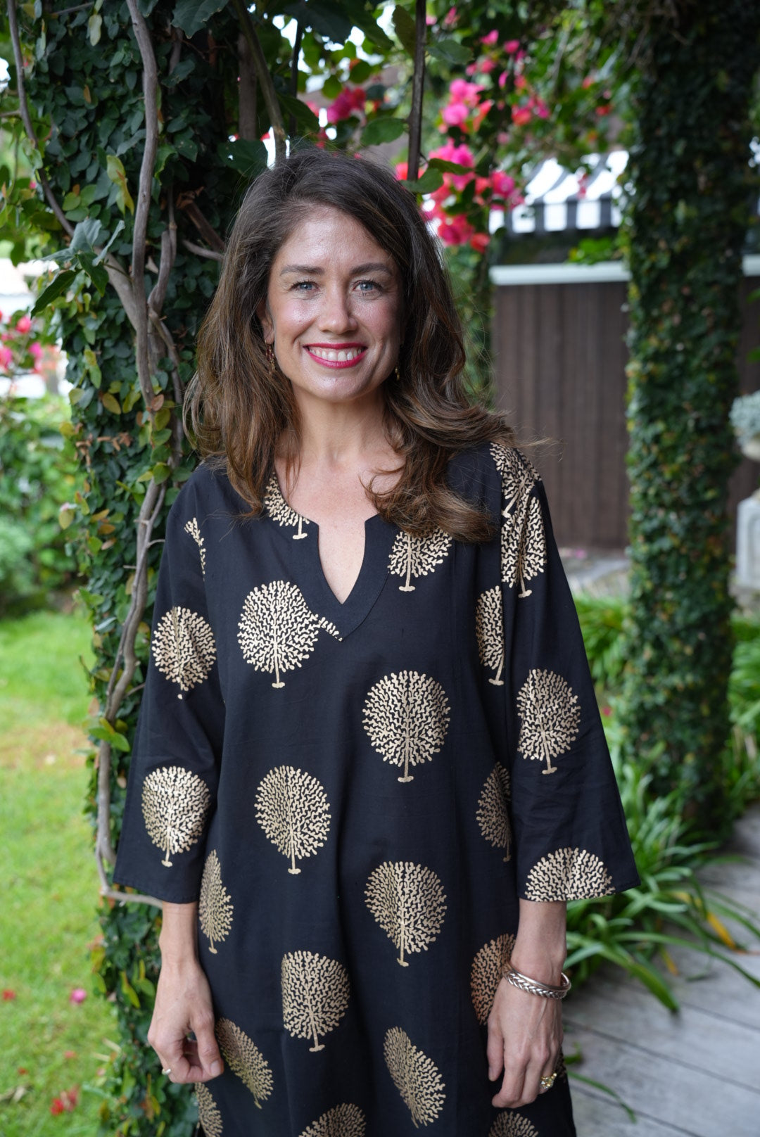NICKY DRESS | BLACK GOLD