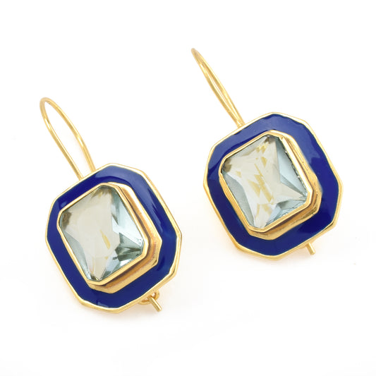 SELENE EARRINGS | AQUAMARINE