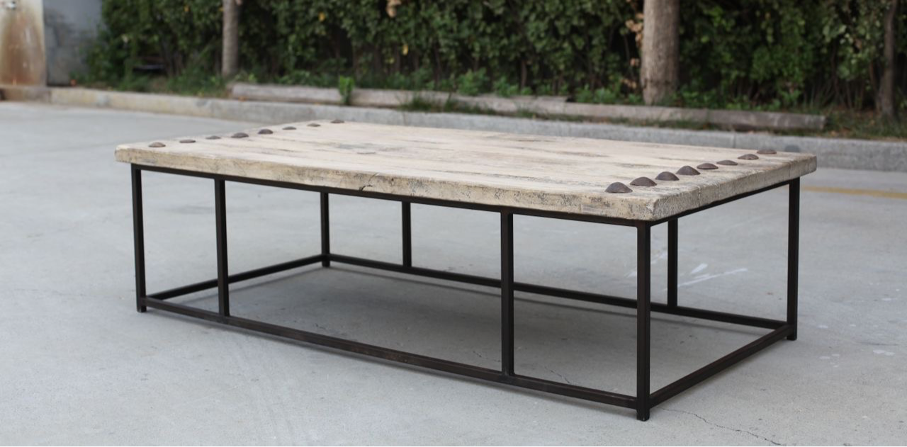 COFFEE TABLE w STEEL LEGS | 1.6M