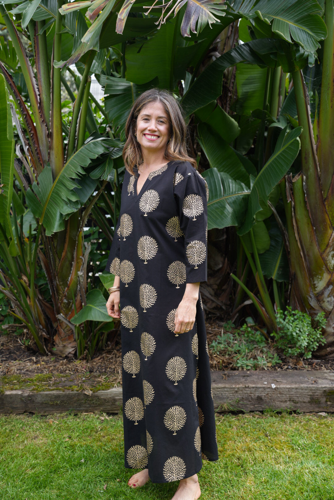 NICKY DRESS | BLACK GOLD