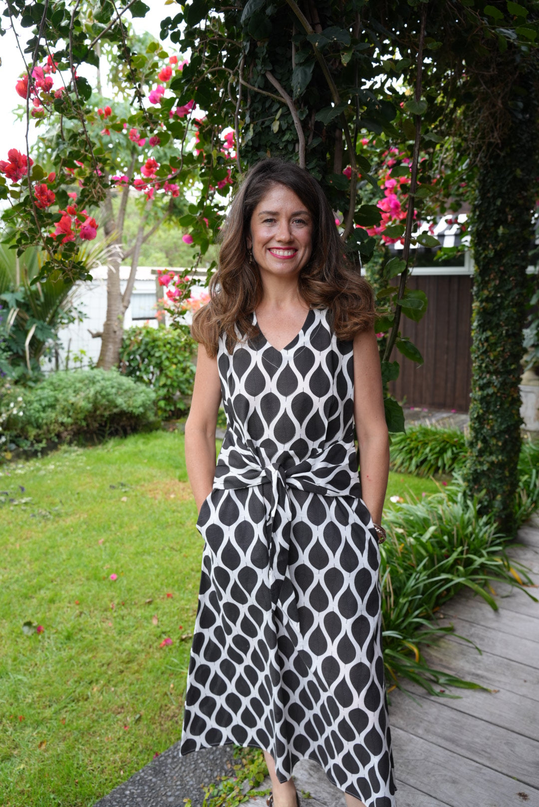 LILY DRESS | BLACK LEAF