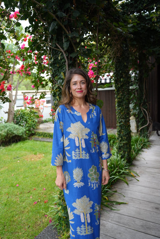 NICKY DRESS | PALM BLUE