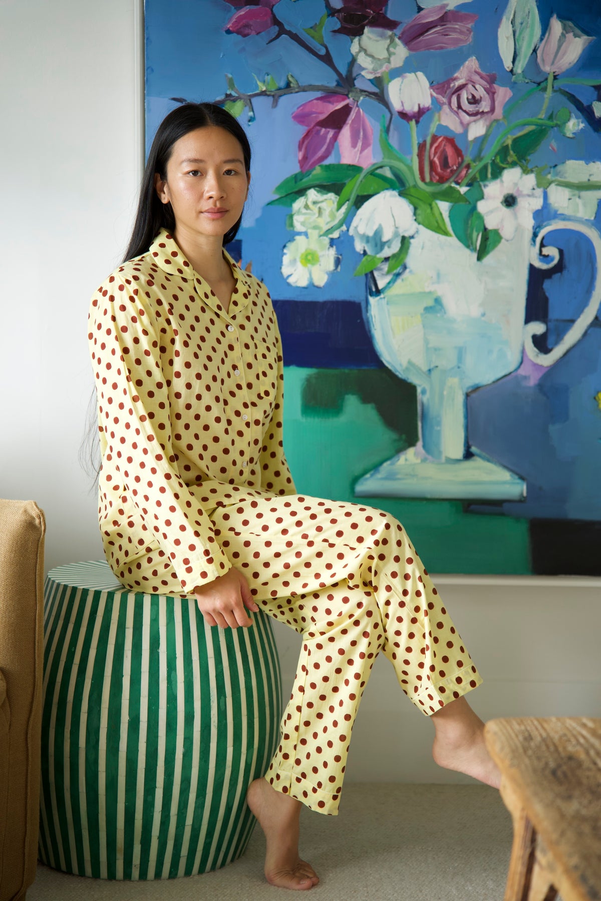 PYJAMAS | YELLOW POLKA DOT | LONG