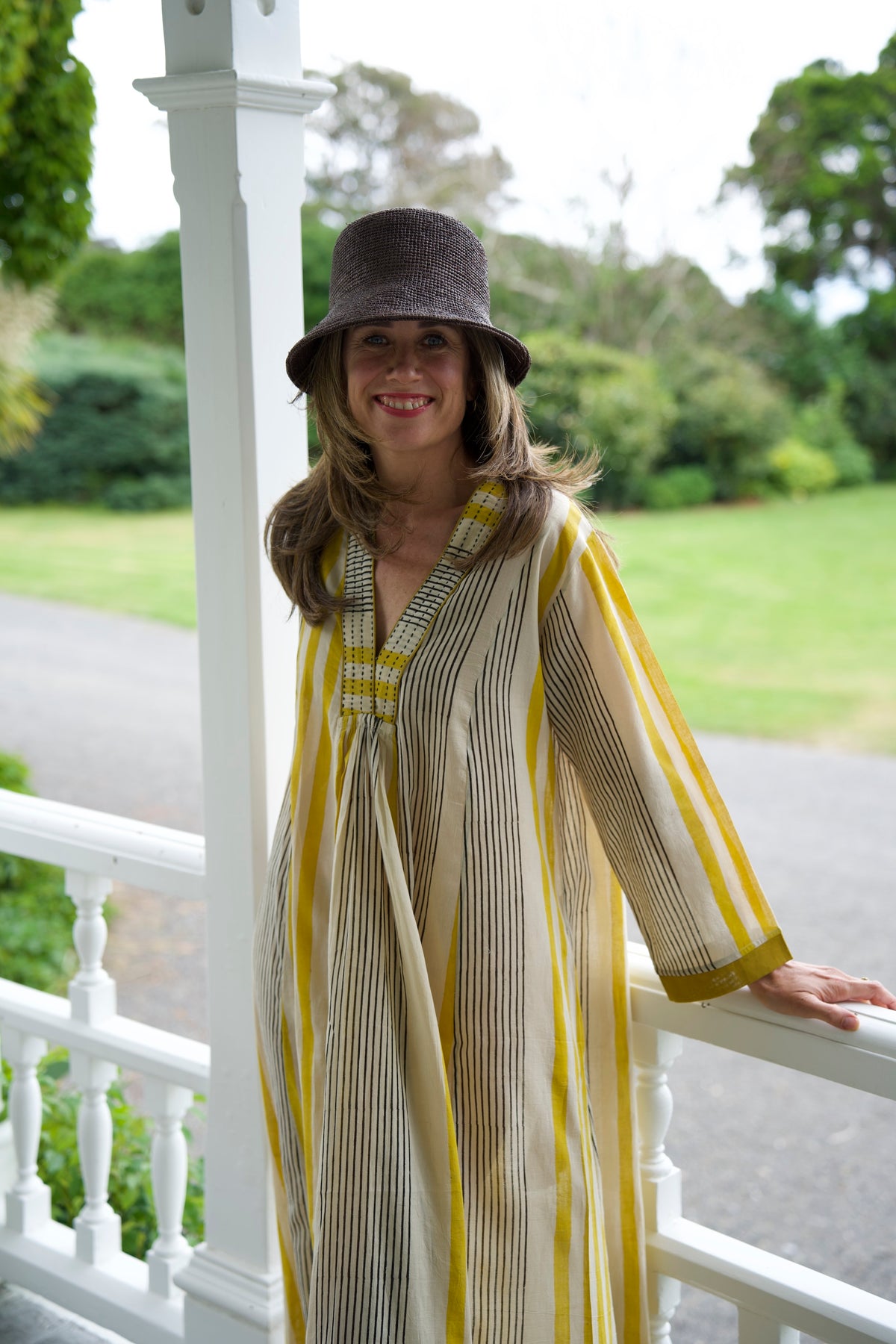 HARPER DRESS | MUSTARD | HAND BLOCK PRINT COTTON