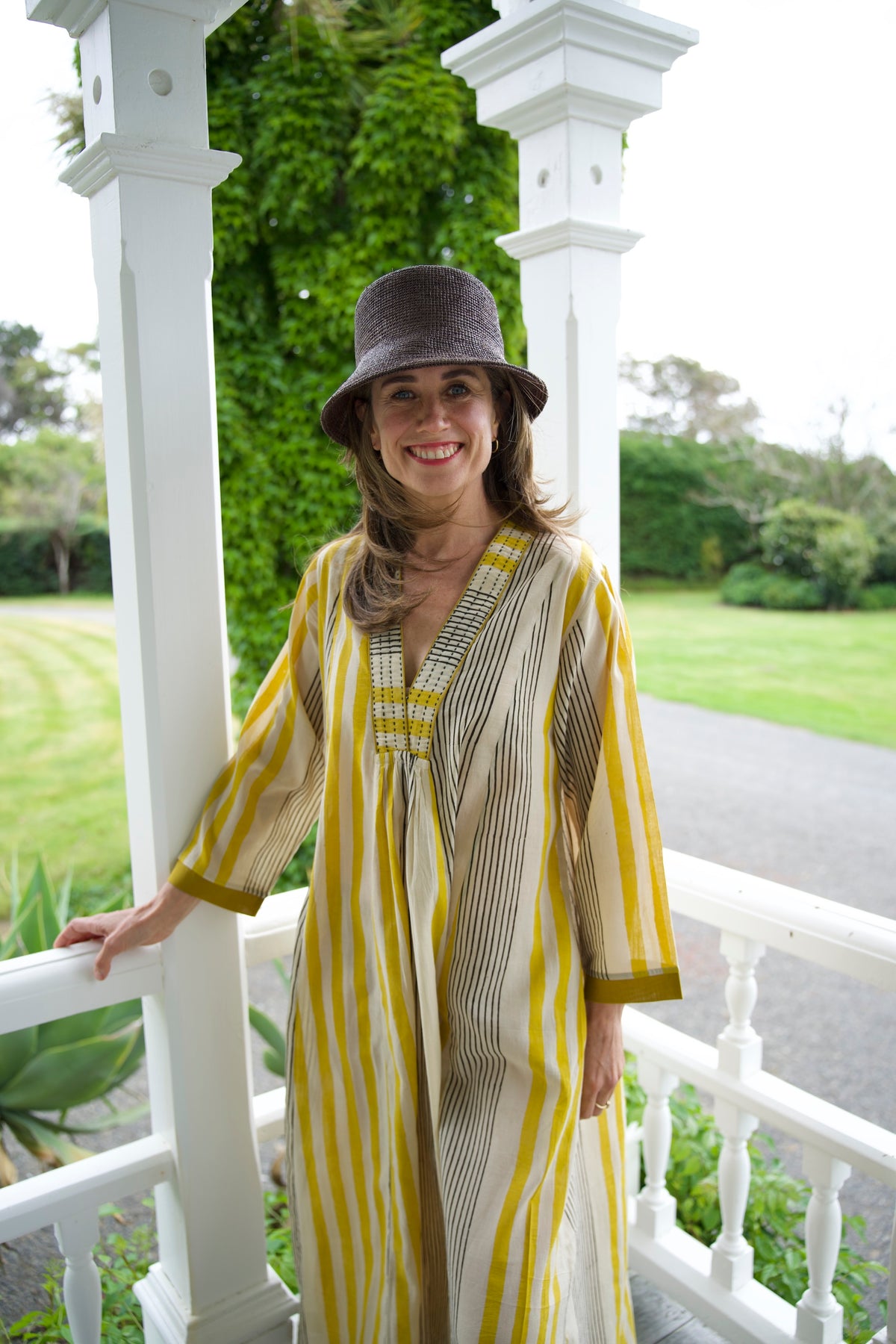 HARPER DRESS | MUSTARD | HAND BLOCK PRINT COTTON