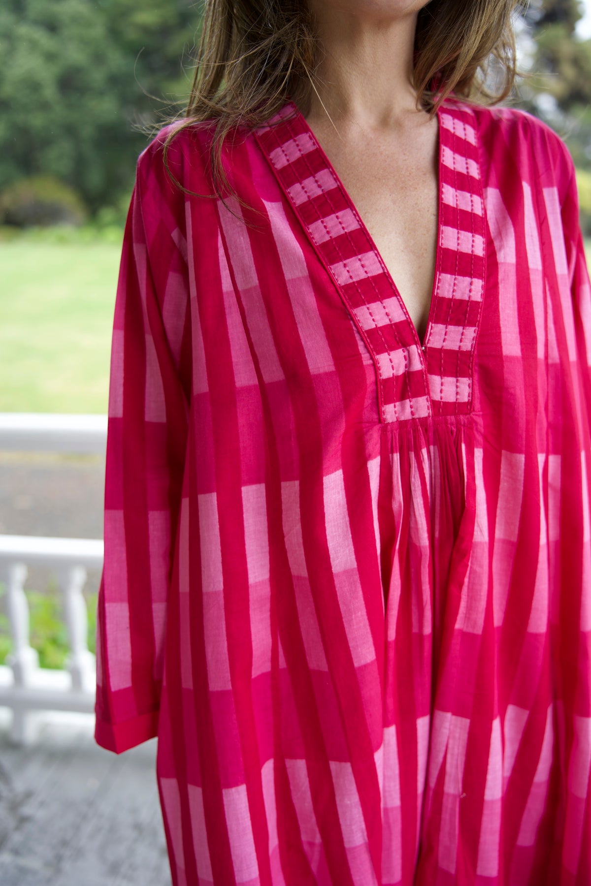 HARPER DRESS | PINK CHECK