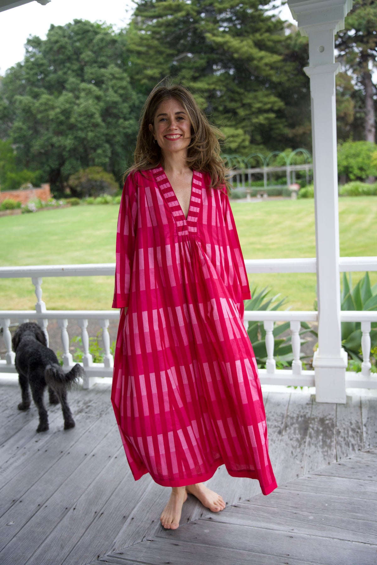 HARPER DRESS | PINK CHECK