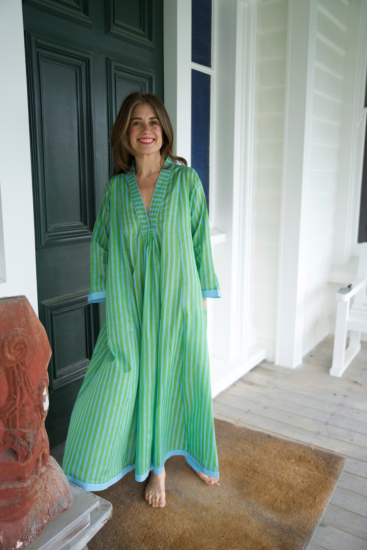 HARPER DRESS | GREEN BLUE