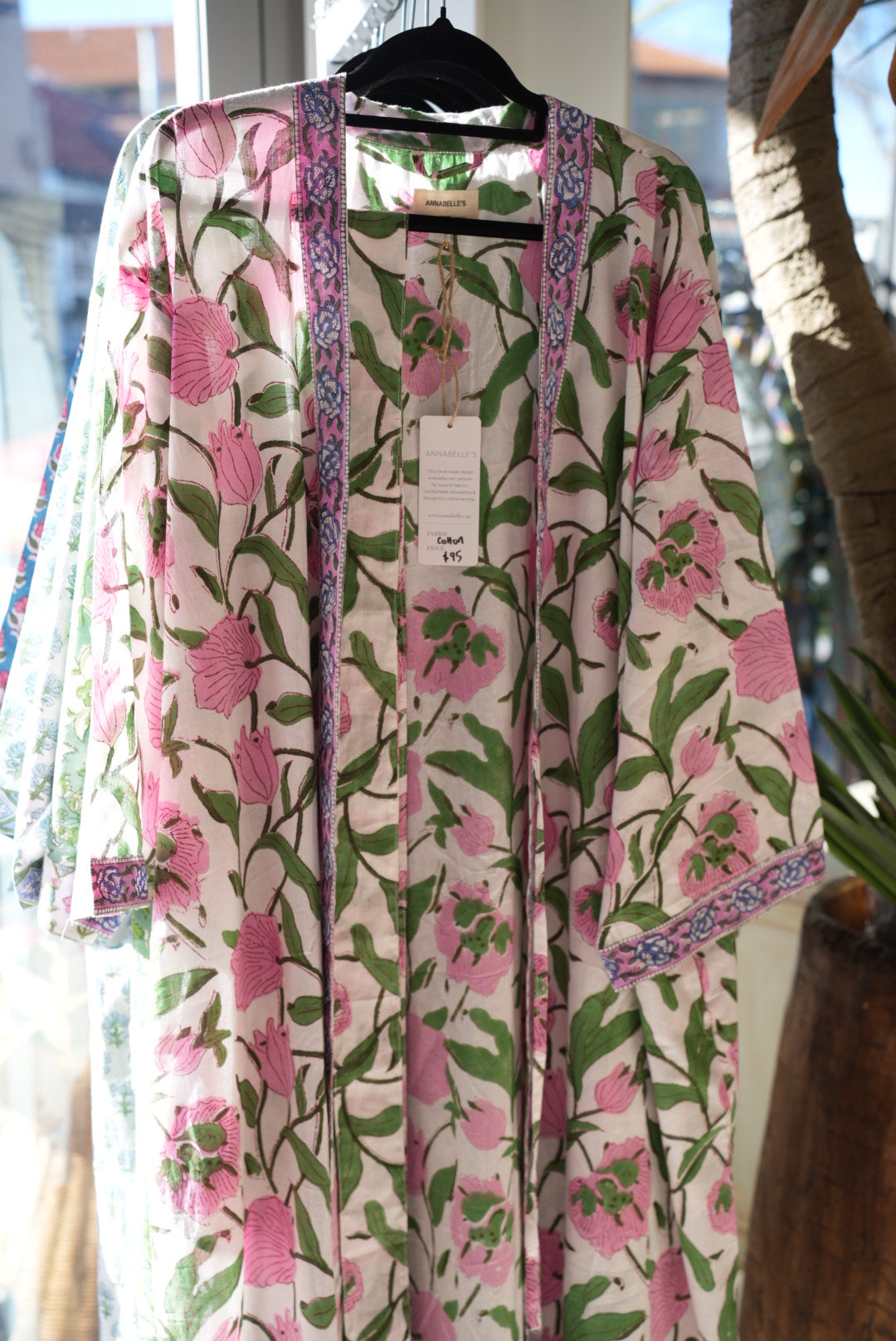 COTTON BLOCK PRINT KIMONO | LILY GARDEN
