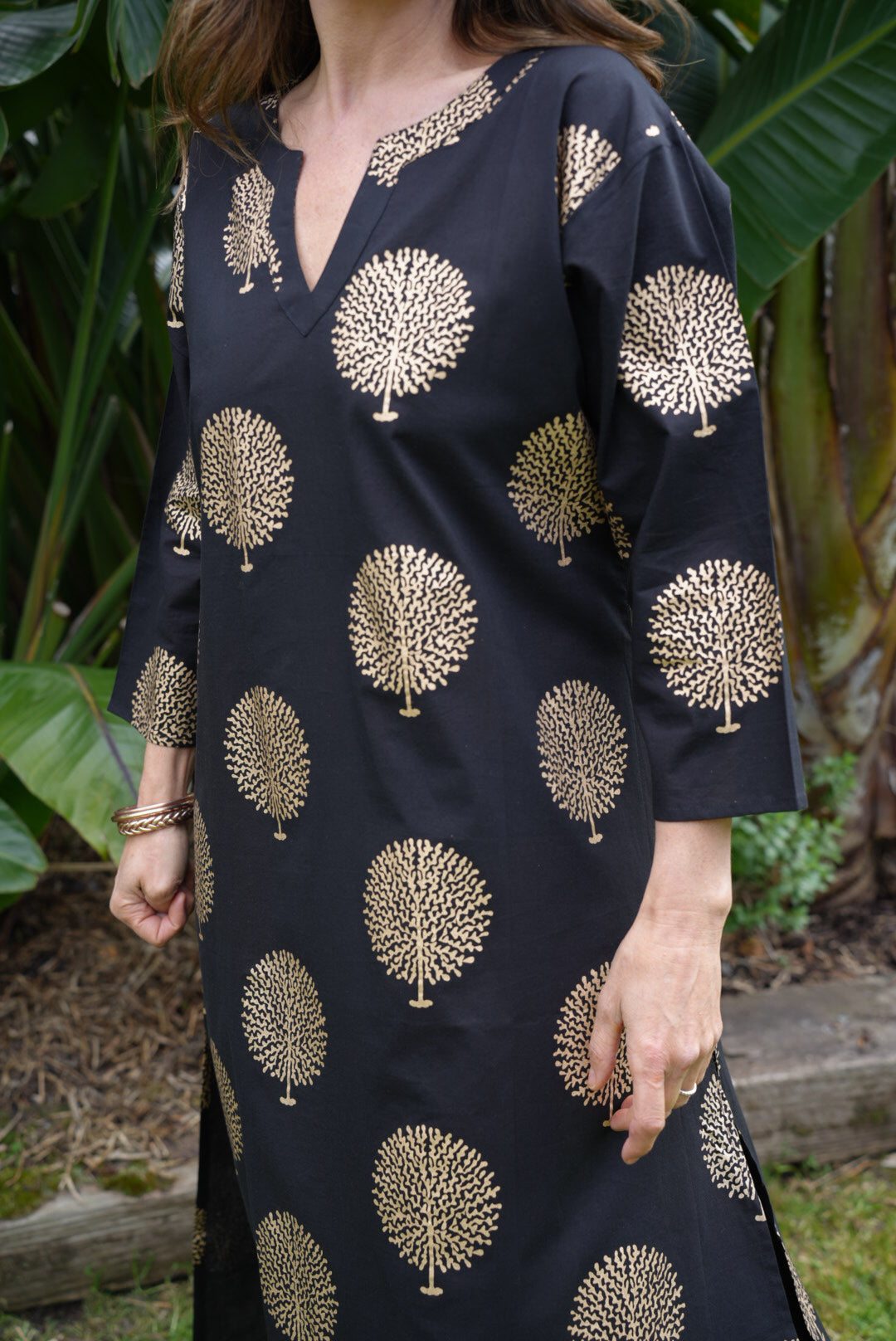 NICKY DRESS | BLACK GOLD