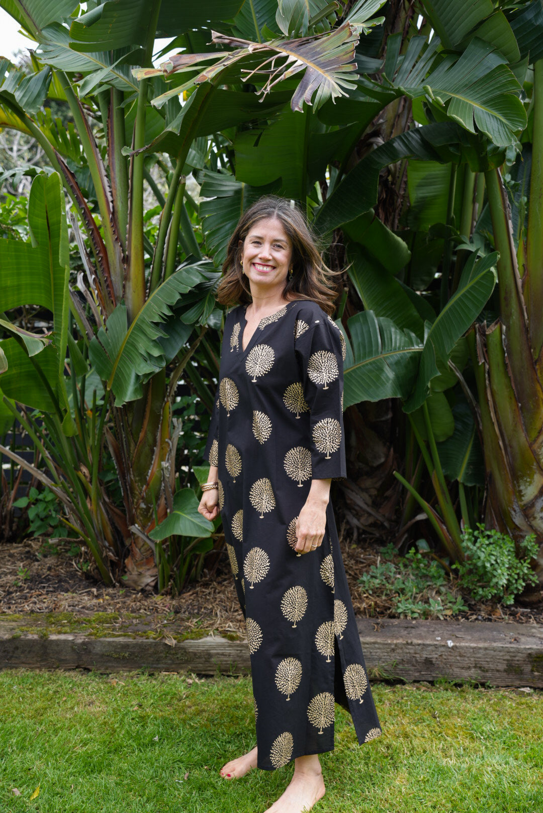 NICKY DRESS | BLACK GOLD
