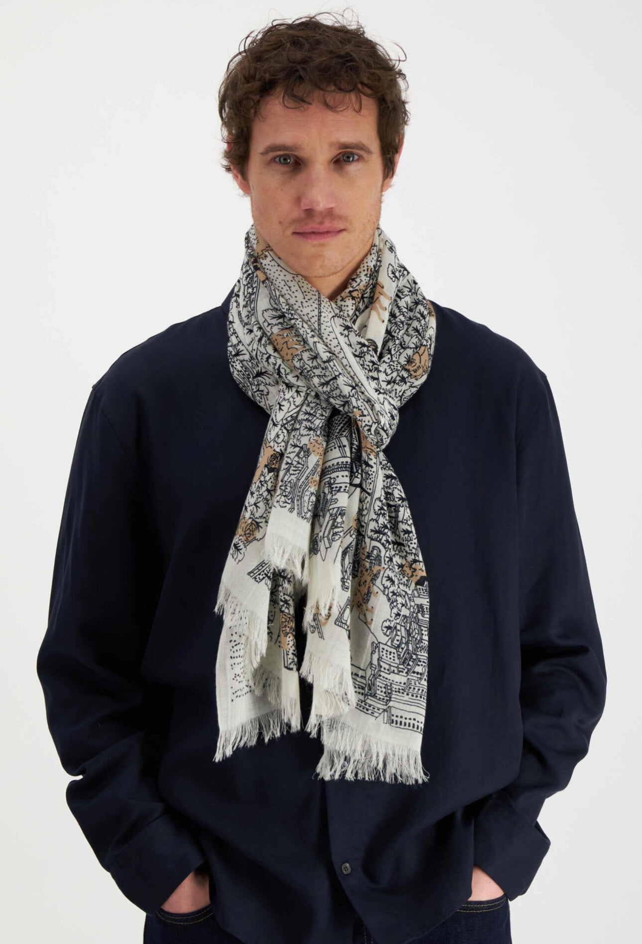 CENTRAL PARK Scarf- WHITE by Inouï Edition