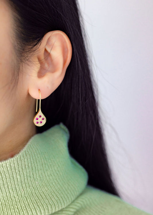 DAHLIA EARRINGS | RUBY