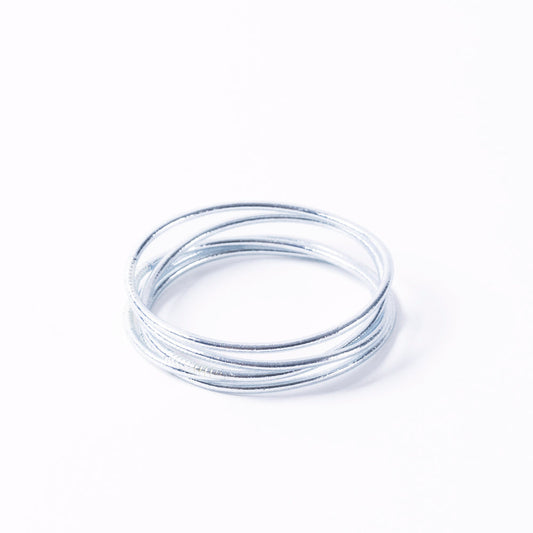 BUDDHIST BANGLE | THIN | SILVER