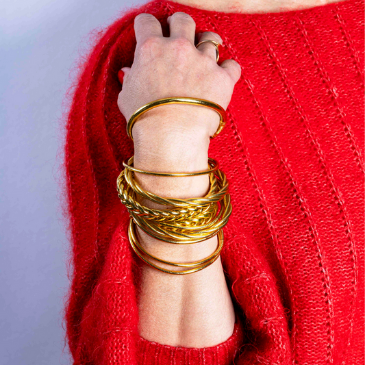 BUDDHIST BANGLE | THIN | GOLD