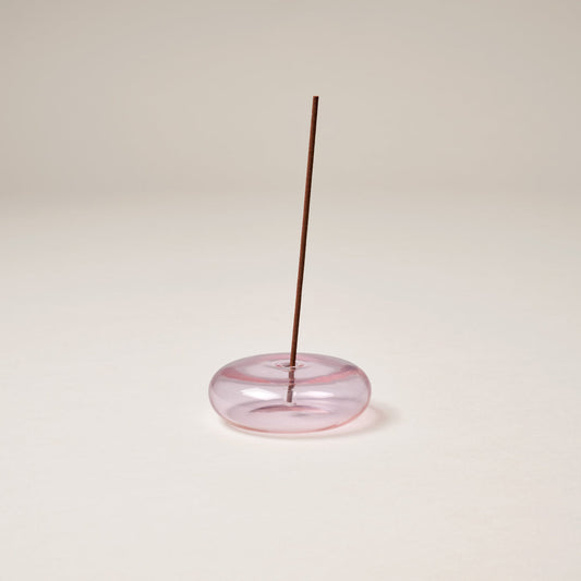 GENTLE HABITS | GLASS INCENSE HOLDER PINK