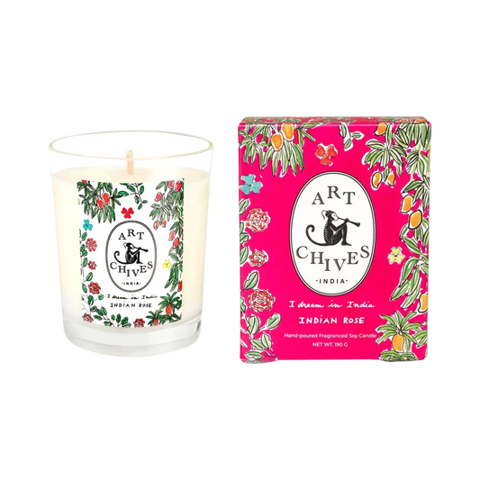 ART-CHIVES CANDLE | INDIAN ROSE
