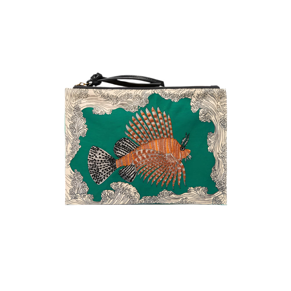POSEIDON POUCH in GREEN by Inoui Editions Paris