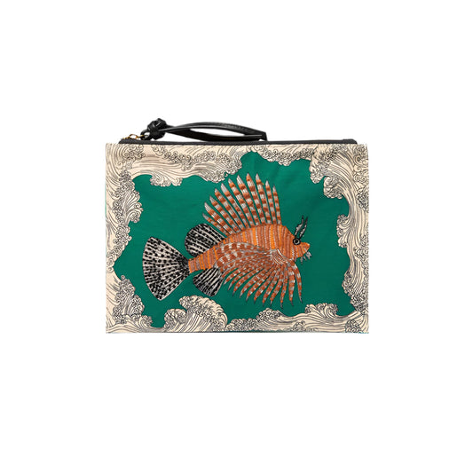 POSEIDON POUCH in GREEN by Inoui Editions Paris