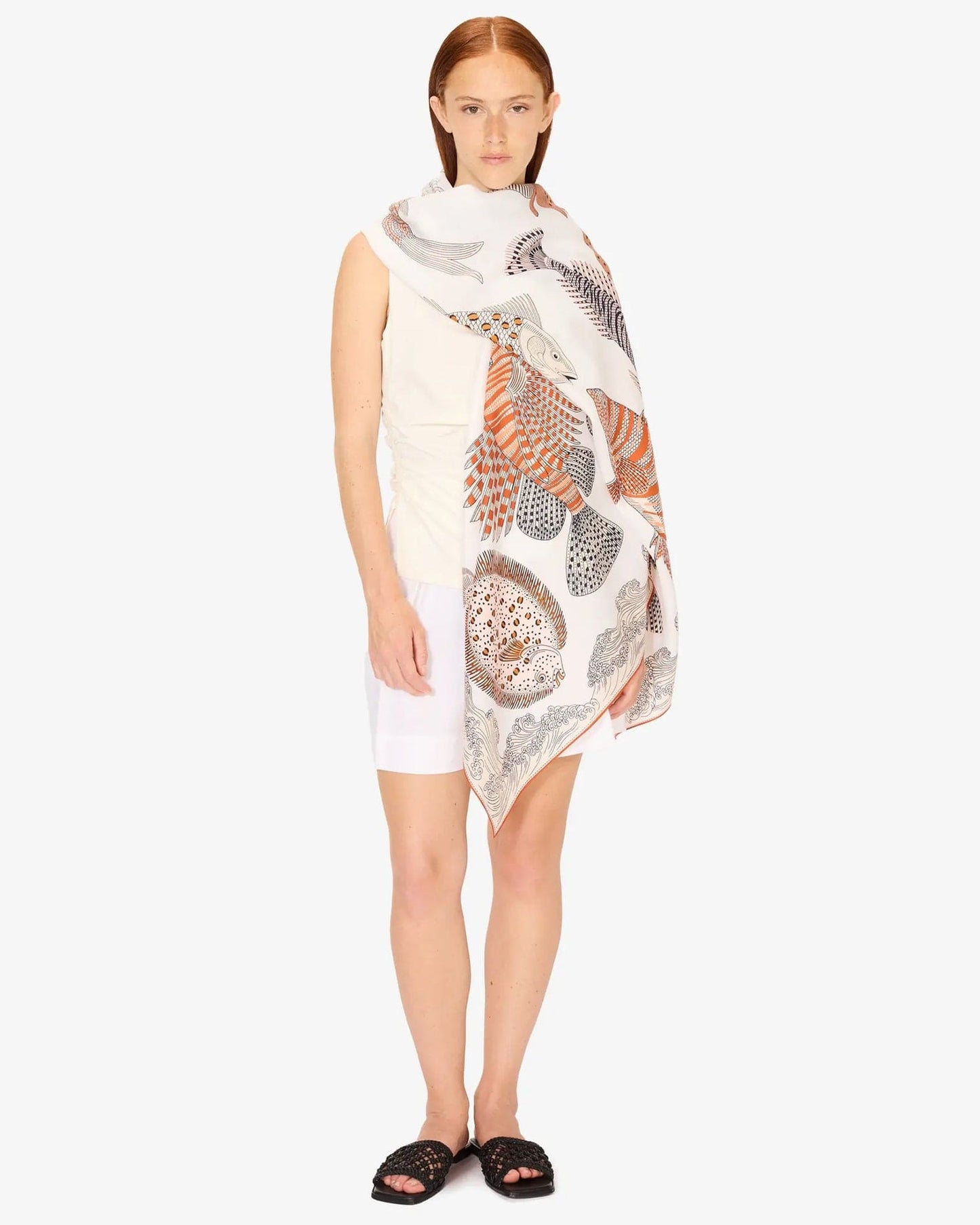 POSEIDON Scarf- NATURAL by Inouï Edition