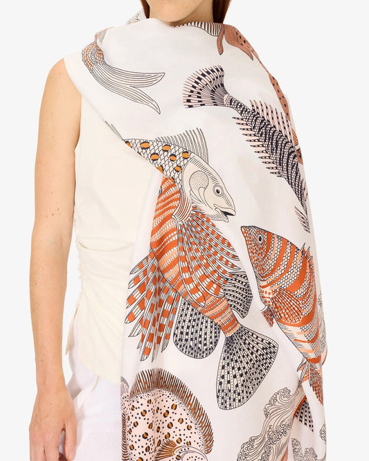 POSEIDON Scarf- NATURAL by Inouï Edition