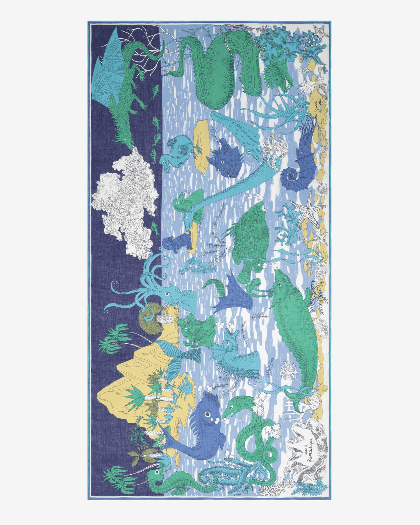 FANTASTIQUE Scarf- EMERALD by Inouï Edition