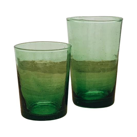 MOROCCAN BELDI GLASS | GREEN 350ml