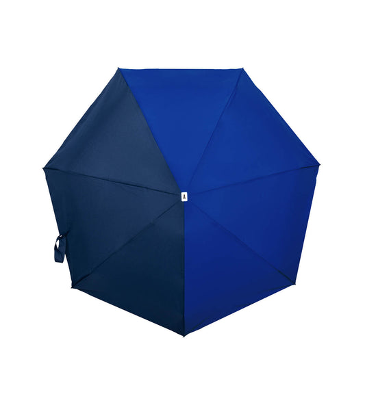 ANATOLE PARIS - Two tonned micro- umbrella royal blue & navy blue VICTOIRE