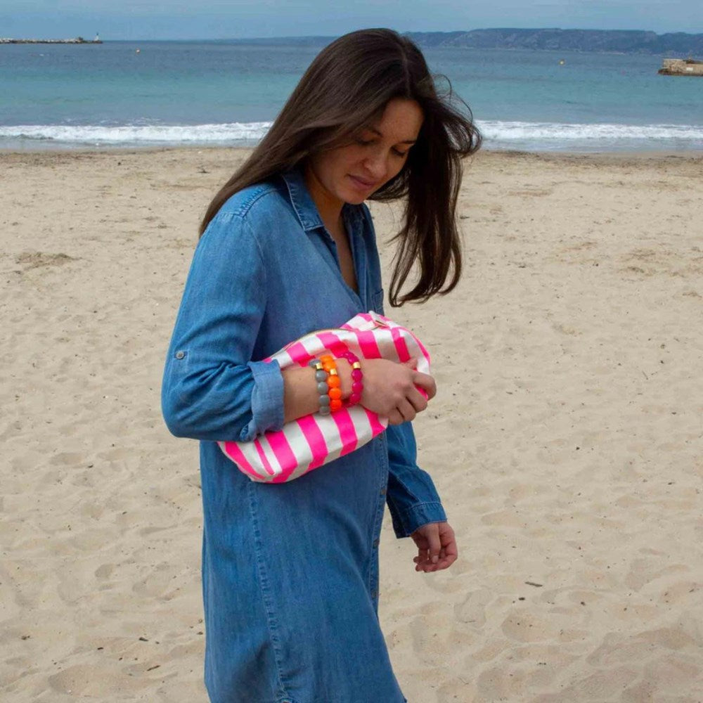 PARABAYA- MAGENTA BOMBOM BRACELET