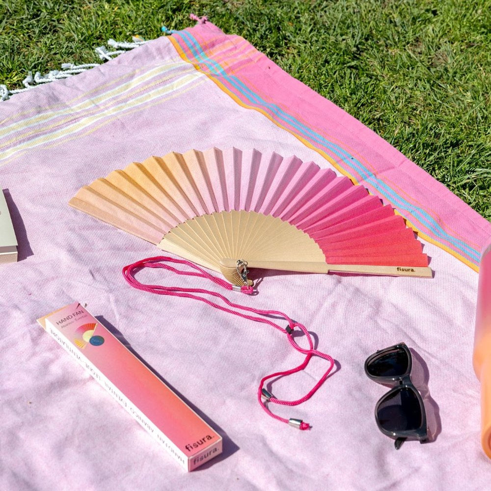 HAND FAN | W GIFT BOX SUNSET
