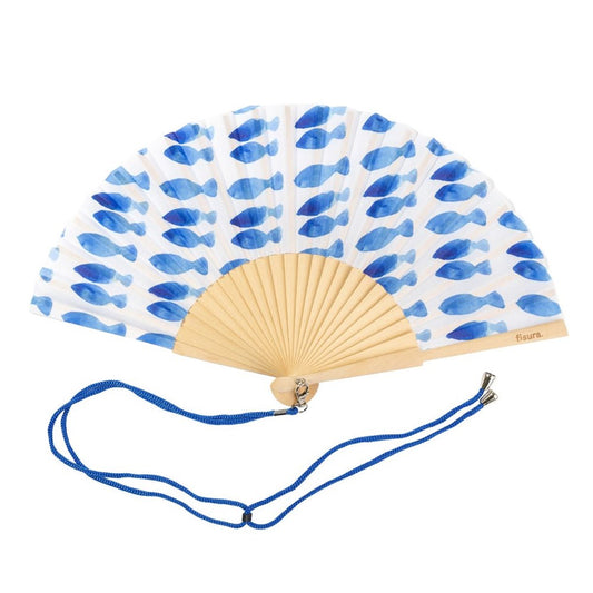 HAND FAN | W GIFT BOX FISHES