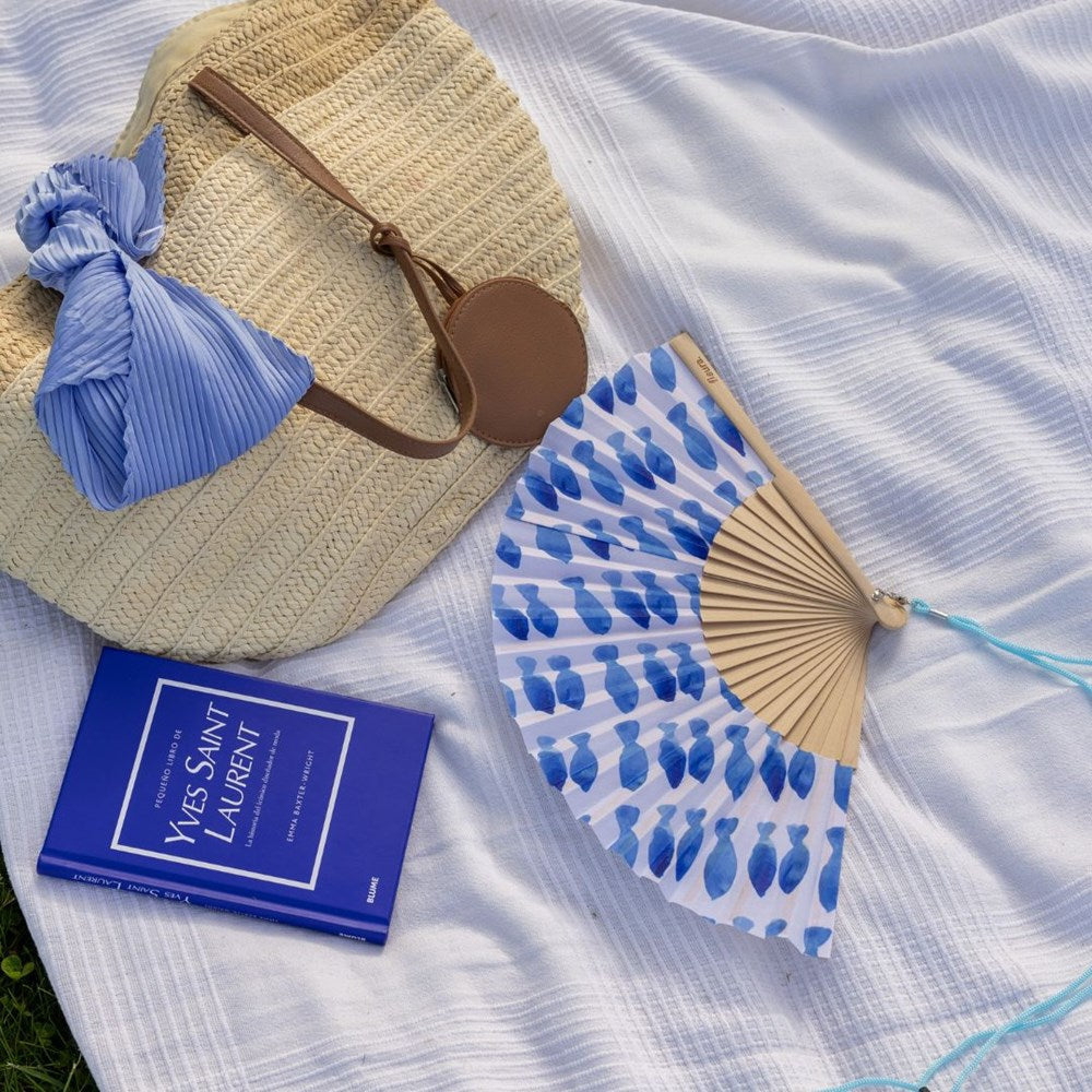 HAND FAN | W GIFT BOX FISHES