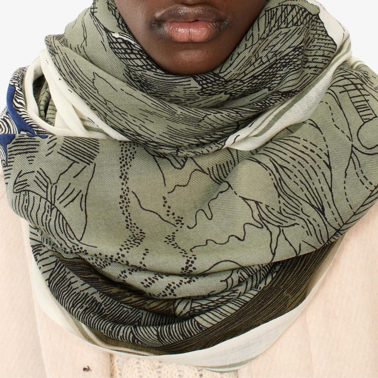 MONTANA Scarf- Khaki by Inouï Edition