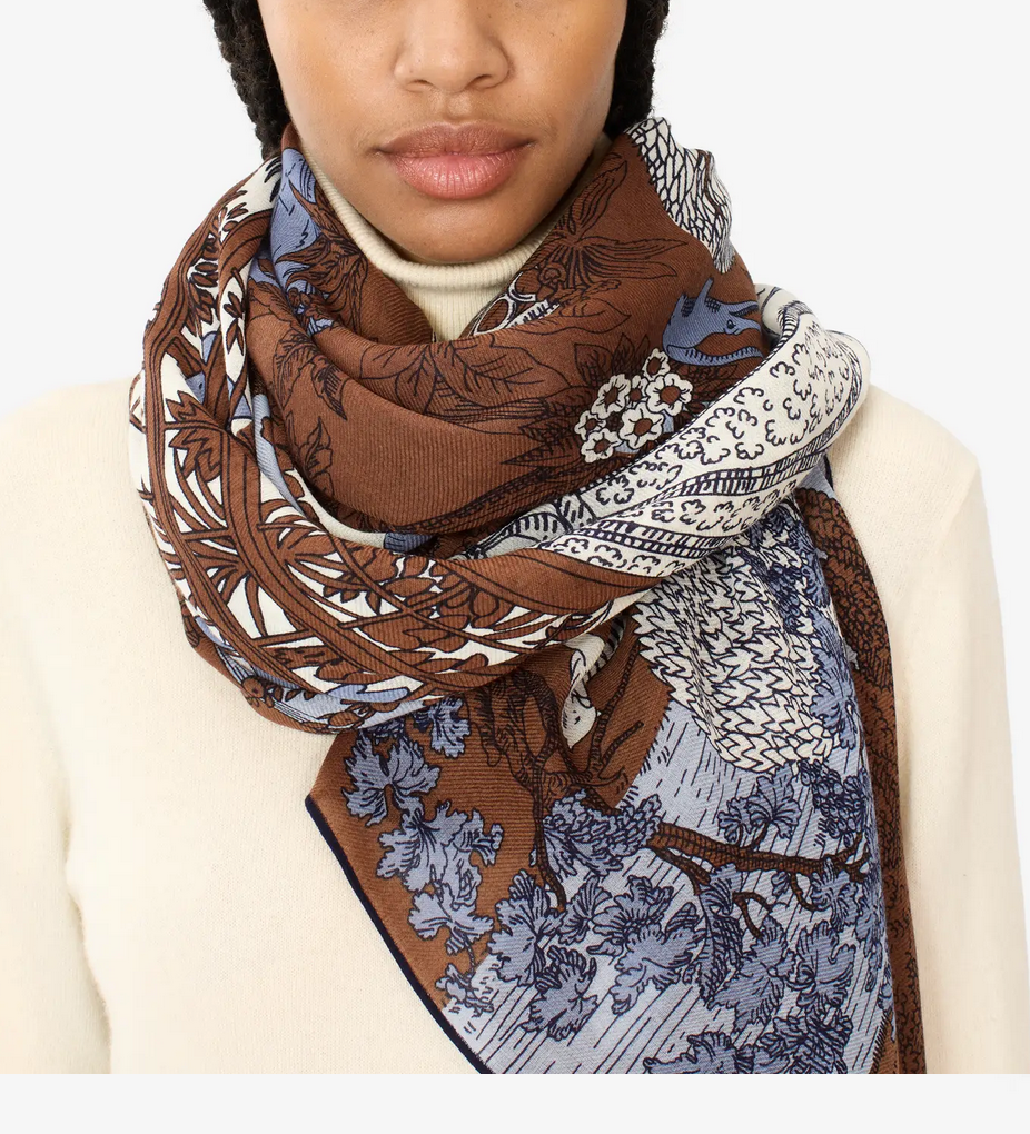 QUATRE SAISONS Scarf- Natural by Inouï Edition