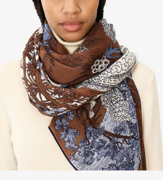 QUATRE SAISONS Scarf- Natural by Inouï Edition