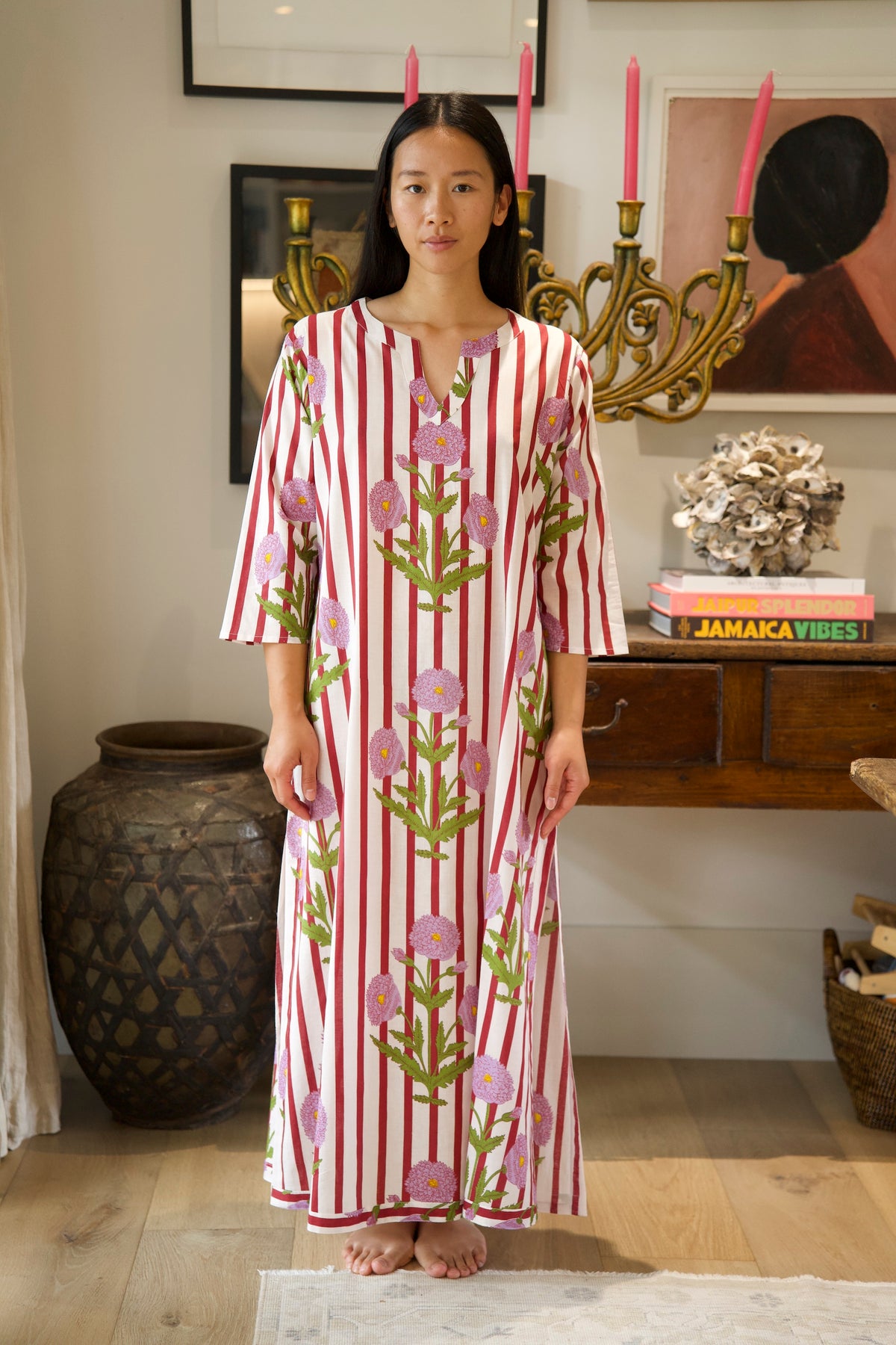 NICKI DRESS | POPPY STRIPE